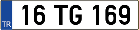 Trailer License Plate